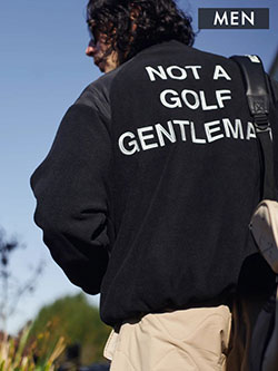 キャプテンズヘルムゴルフ　25年秋冬新作　ボアフリースブルゾン(メンズ)　CHG25-AW-J04