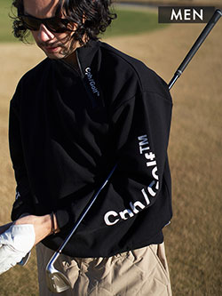 キャプテンズヘルムゴルフ　25秋冬新作　ウォームモックネック(メンズ)　CHG25-AW-T20