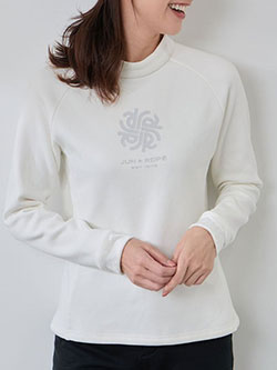 ジュン&ロペ　25秋冬新作　ボンバーヒート長袖モックプルオーバー/Oggi掲載　ERM35000