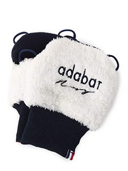 アダバット　25年秋冬新作　【ADABAT NAVY】ロゴハンドウォーマー　C86-04090