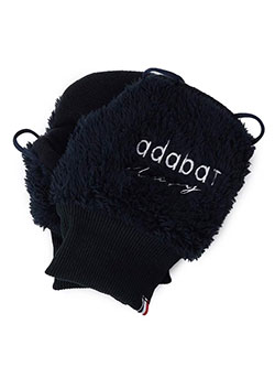 アダバット　25年秋冬新作　【ADABAT NAVY】ロゴハンドウォーマー　C86-04090