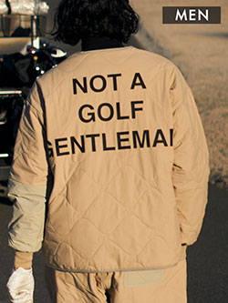 キャプテンズヘルムゴルフ　25FW　中綿ノーカラージャケット(メンズ)　CHG25-AW-J06