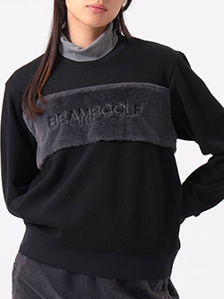 ビームスゴルフ　25年秋冬新作　フェイクファーコンビプルオーバー　83-13-0113-336