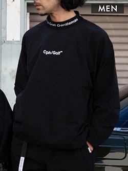 キャプテンズヘルムゴルフ　26年春夏新作　ジャカードモックネックウィンドブレーカー(メンズ)　CHG25-SS-J03