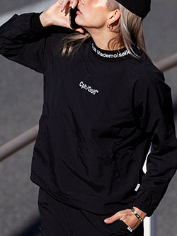 キャプテンズヘルムゴルフ　26年春夏新作　ジャカードモックネックウィンドブレーカー　CHG25-SS-J03