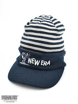 ニューエラ　25年秋冬新作　PEANUTSニットキャップ　14682540