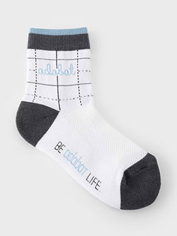 アダバット　26年春夏新作　チェックレギュラーソックス　C86-05271