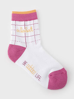 アダバット　26年春夏新作　チェックレギュラーソックス　C86-05271