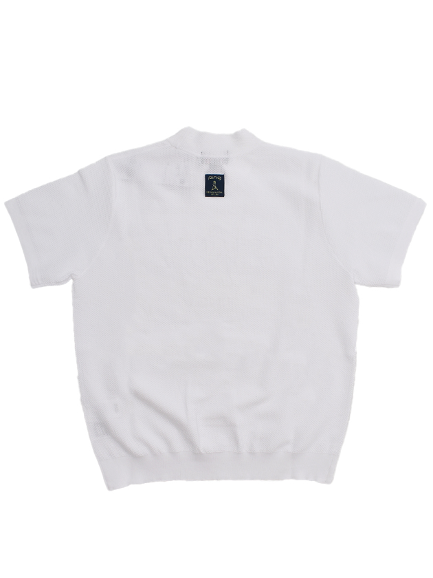 ピン 26年春夏新作 Mr.PINGエンボスハイネック半袖ニット 6226175202