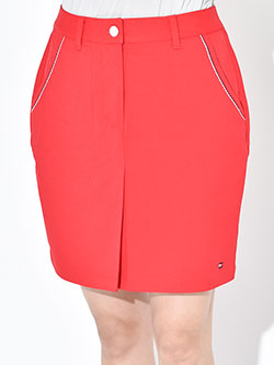 トミーヒルフィガーゴルフ　26年春夏新作　ツイルミドル丈タイトスカー　THLA613