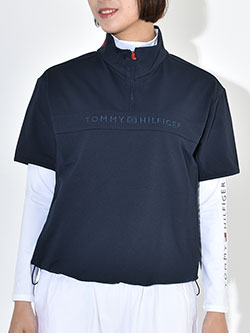 トミーヒルフィガーゴルフ　26年春夏新作　ハーフジップウィンドプルオーバー　THLA608