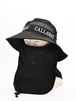 キャロウェイ　26年春夏新作　日よけフェイスカバー付き3WAYハット　C26191217