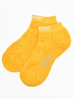 キャロウェイ　26年春夏新作　ヤシの木表パイルアンクルソックス　C26193200