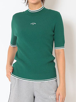 キャロウェイ　26年春夏新作　リブ編みハイネックニットプルオーバー　C26119201