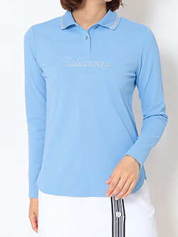 キャロウェイ　26年春夏新作　ポリエステルカノコ長袖ポロシャツ　C26133200