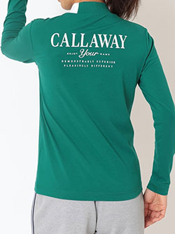 キャロウェイ　26年春夏新作　コットンストレッチ長袖モックネックシャツ　C26133201