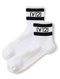 ヴィトゥエルヴ　26年春夏新作　VT LINE MID SOCKS　V122610-AC09