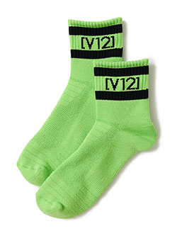 ヴィトゥエルヴ　26年春夏新作　VT LINE MID SOCKS　V122610-AC09