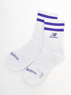 ニューバランスゴルフ　26年春夏新作　定番スタックドロゴ刺繍ミドルソックス　012-6986502