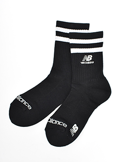 ニューバランスゴルフ　26年春夏新作　定番スタックドロゴ刺繍ミドルソックス　012-6986502