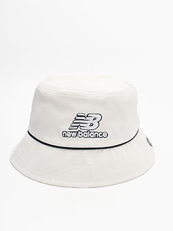 ニューバランスゴルフ　26年春夏新作　フラットキャンバス×NBロゴ刺繍バケットハット(ユニセックス)　012-6187006