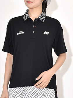 ニューバランスゴルフ　26年春夏新作　ワッフル5分袖ビッグポロシャツ　012-6160501