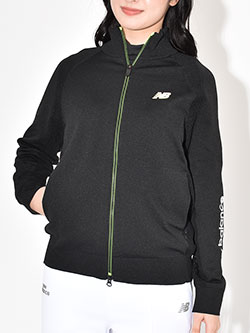 ニューバランスゴルフ　26年春夏新作　メッシュ編みフルジップニットブルゾン　012-6172501