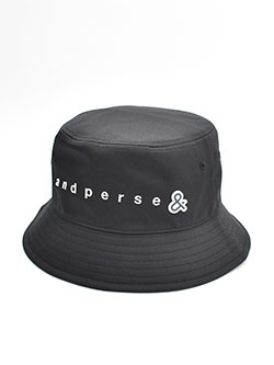 アンパスィ　26年春夏新作　【定番】ポリエステルツイルバケットハット(ユニセックス)　AUA8606
