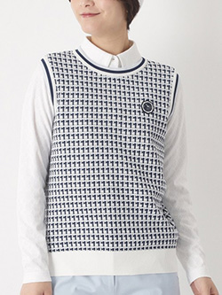 アダバット　26年春夏新作　サマーツイードニットベスト　119-25311