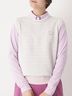 アダバット　26年春夏新作　サマーツイードニットベスト　119-25311