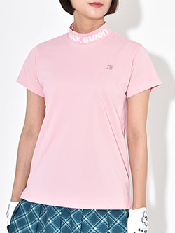 ジャックバニー　26年春夏新作　ロゴジャガード　半袖モックネック　263-6167230