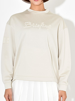 ブリーフィングゴルフ　26年春夏新作　3Dロゴクルーネックプルオーバー　BRG261W20