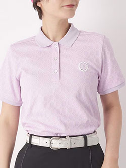 アダバット　26年春夏新作　3Dジャカード半袖ポロシャツ　119-15323