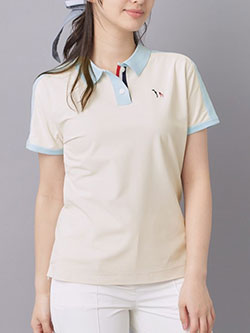 アダバット　26年春夏新作　【N】ニットコンビポロシャツ　119-15360