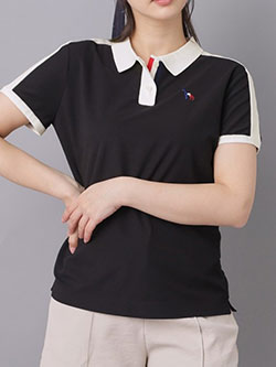 アダバット　26年春夏新作　【N】ニットコンビポロシャツ　119-15360