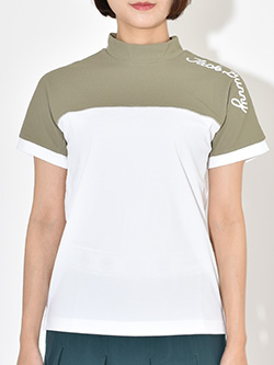 ジャックバニー　26年春夏新作　レイブロックドライワッフル半袖モックネック　263-6167350