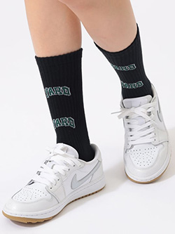 ビームスゴルフ　26年春夏新作　YARDロゴミドルソックス　81-43-0364-412