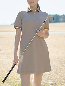 アダバット　26年春夏新作　【N】カノコポロワンピース　119-55341