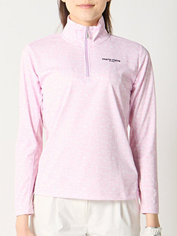 マリクレールスポール　26年春夏新作　UVハーフジップ長袖シャツ　716511