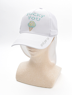 アンパスィ　26年春夏新作　サンシェード付きキャップ　AFS8416