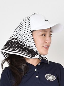 キャロウェイ　26年春夏新作　スカーフ付きキャップ　C26191205