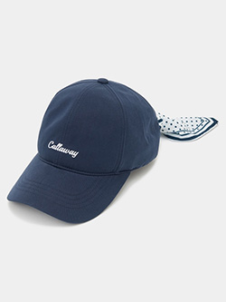 キャロウェイ　26年春夏新作　スカーフ付きキャップ　C26191205