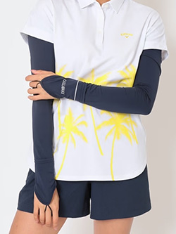 キャロウェイ　26年春夏新作　冷感クールコア紐付きロングアームカバー　C26198202