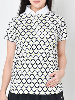 キャロウェイ　26年春夏新作　レトロフラワープリント半袖シャツ　C26134215