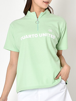 クアルトユナイテッド　26年春夏新作　オーバーサイズzipモックネック　G0144