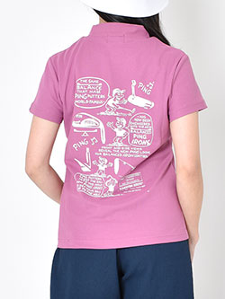 ピン　26年春夏新作　PEカノコ半袖ハイネックシャツ　622-6167502