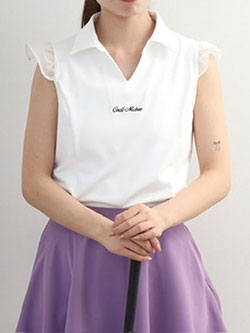 セシルマクビーグリーン　26年春夏新作　シアースキッパーブラウスポロ　CGS26003PL