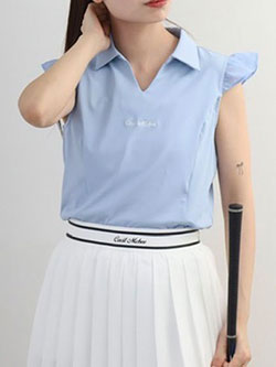 セシルマクビーグリーン　26年春夏新作　シアースキッパーブラウスポロ　CGS26003PL