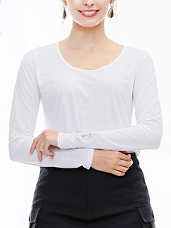 エフィカス　26年春夏新作　アイススキン インナー Uネック　1602-7012-U