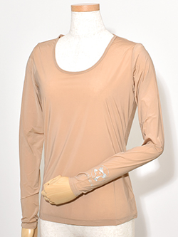 エフィカス　26年春夏新作　アイススキン インナー Uネック　1602-7012-U